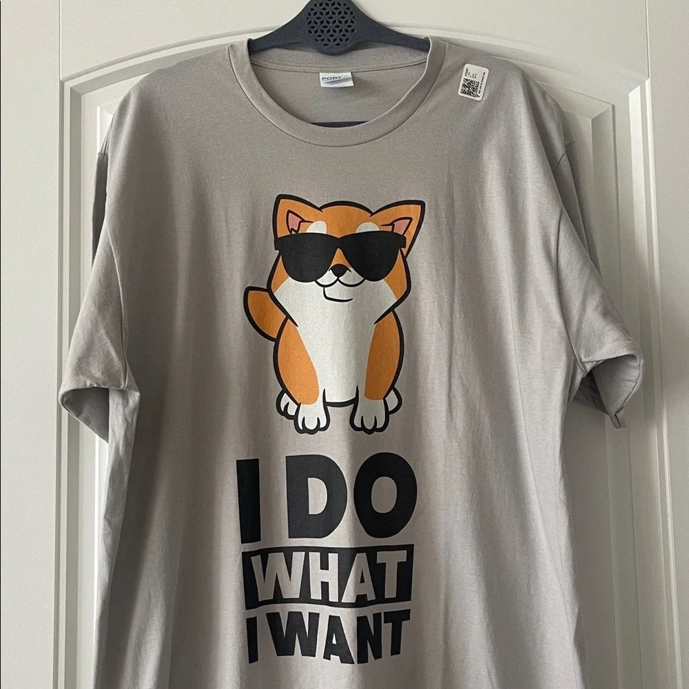 Port & Company Corgi 'I Do‎ What I Want' Graphic Tee XL